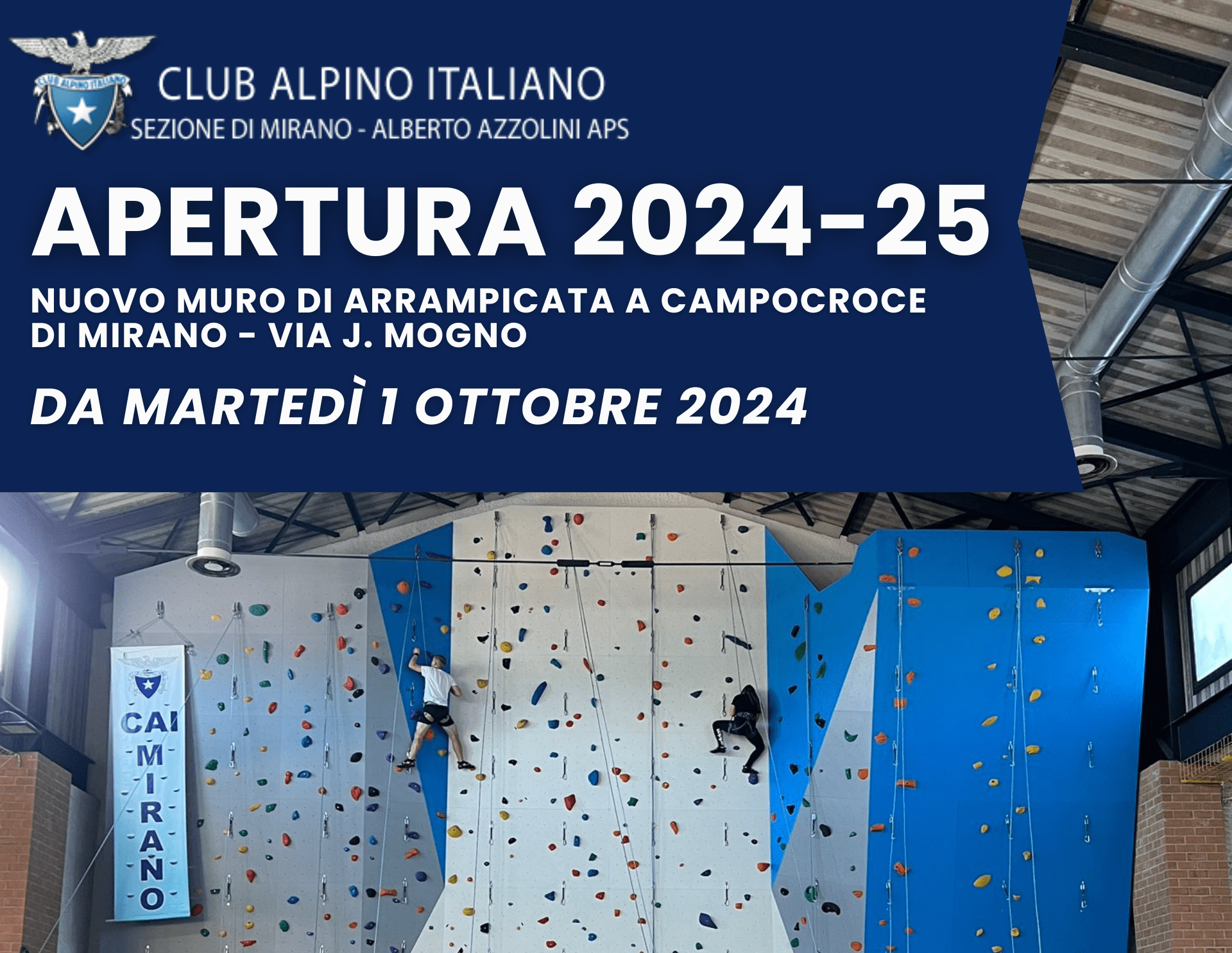 Riapre il muro di arrampicata