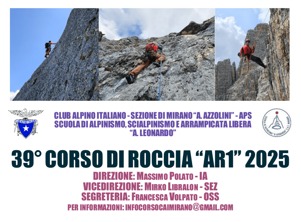 XXXIX Corso Roccia “AR1” 2025